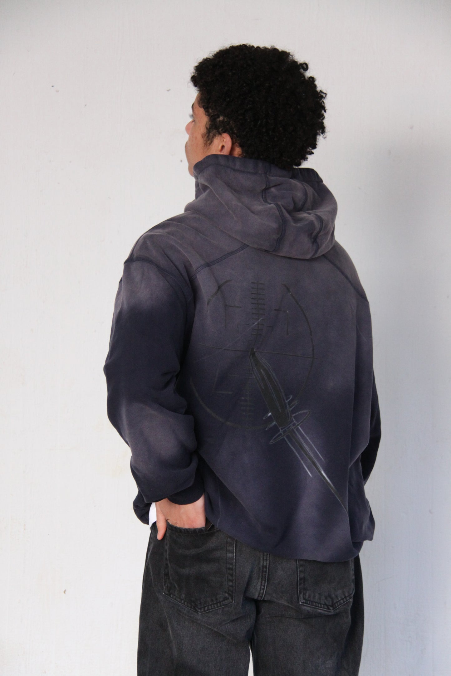 AIM_HIGH loose hoodie
